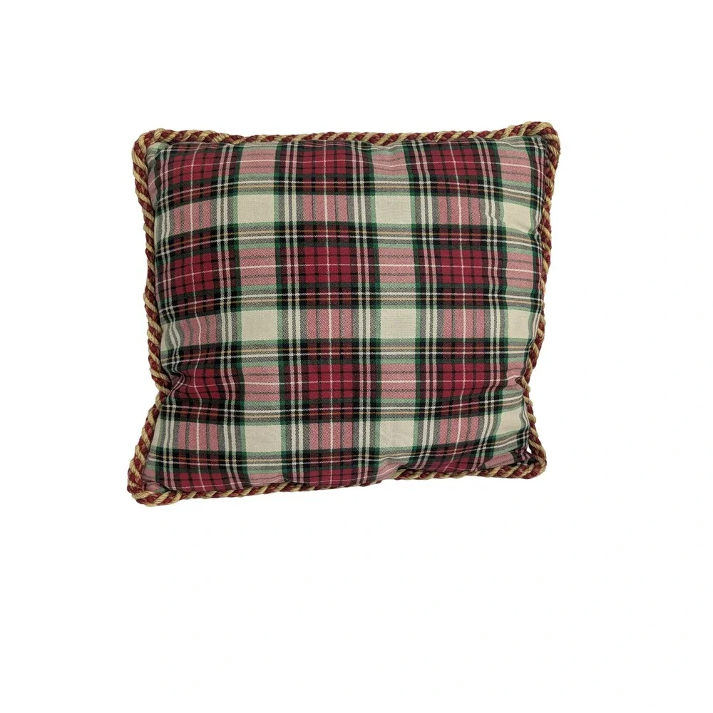 Christmas Needlepoint Pillow Snowman Tree Holiday Throw Pillow Accent‎ Decor